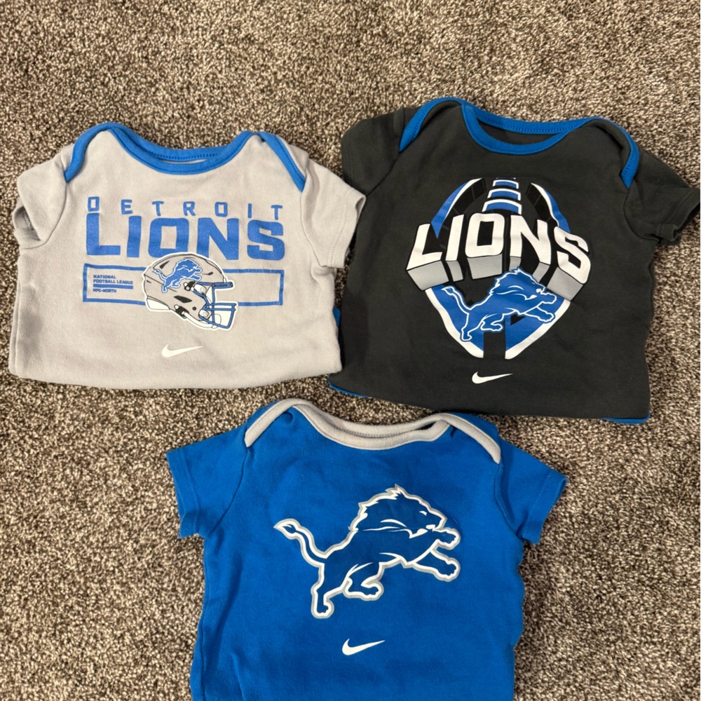 Nike Baby Detroit Lions Onesies